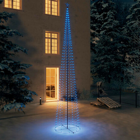 Kegelkerstboom 752 blauwe LED's 160x500 cm 1