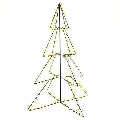 Kegelkerstboom 240 LED's binnen en buiten 115x150 cm 2