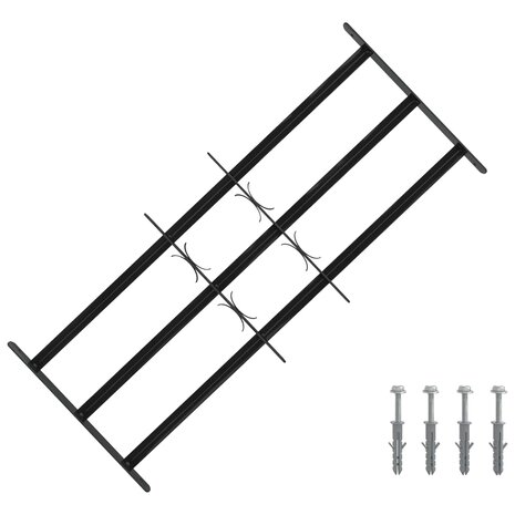 Raamhekwerk Zwart 116 x 45 cm Gepoedercoat staal 1