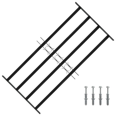 Raamhekwerk Zwart 115 x 60 cm Gepoedercoat staal 1