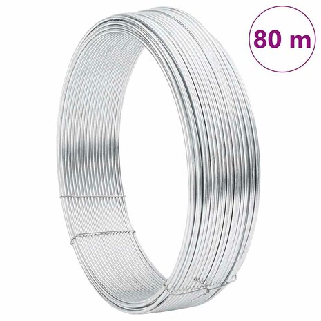 Hekbinddraad Zilver 80 m Warm verzinkte draad 7