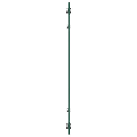 Spatschermen keuken 2 st 70x40 cm gehard glas zwart 6