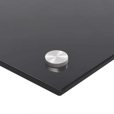 Keuken Spatscherm 2 pcs Zwart 90 x 40 cm gehard glas 6