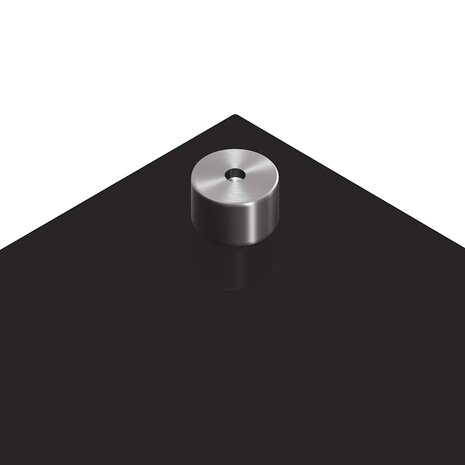 Keuken Achterwand 2 pcs Zwart 80 x 40 cm gehard glas 9