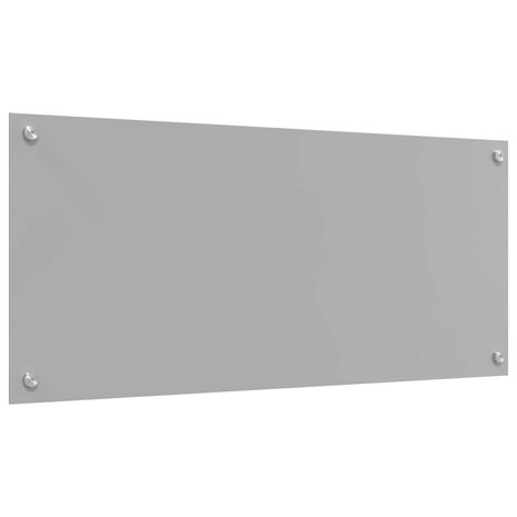 Keuken Spatscherm Lichtgrijs 90 x 40 cm gehard glas 4