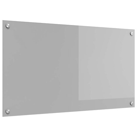 Keuken Spatscherm Lichtgrijs 90 x 50 cm gehard glas 1
