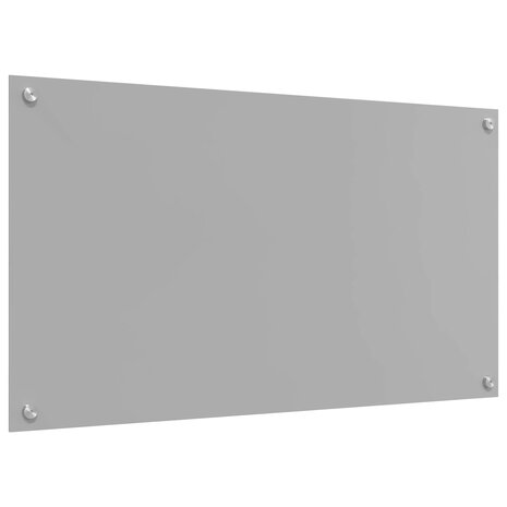 Keuken Spatscherm Lichtgrijs 90 x 50 cm gehard glas 4
