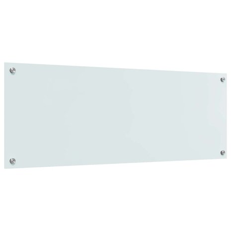 Keuken Spatscherm Wit 110 x 40 cm gehard glas 4