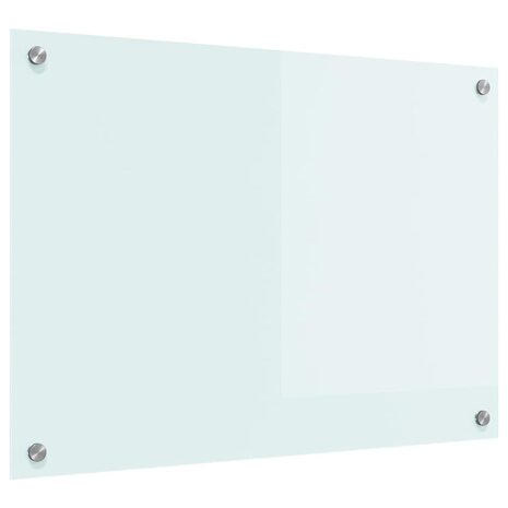 Keuken Achterwand Wit 70 x 50 cm gehard glas 2