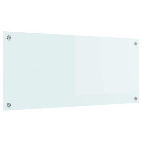 Keuken Achterwand Wit 90 x 40 cm gehard glas 2