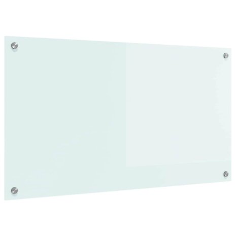 Keuken Achterwand Wit 90 x 50 cm gehard glas 2