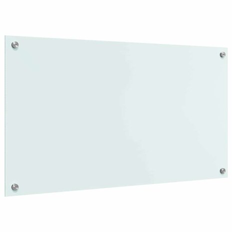 Keuken Achterwand Wit 90 x 50 cm gehard glas 6