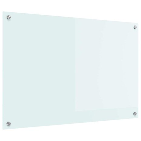 Keuken Achterwand Wit 90 x 60 cm gehard glas 2