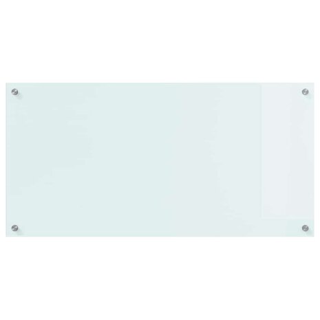 Keuken Achterwand Wit 100 x 50 cm gehard glas 4