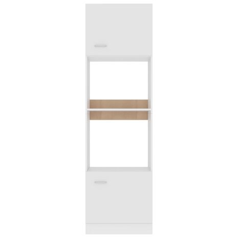 Magnetronkast Lyon 60x57x207 cm bewerkt hout wit 6