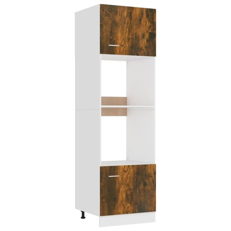 Magnetronkast Lyon 60x57x207 cm bewerkt hout gerookt eiken 2
