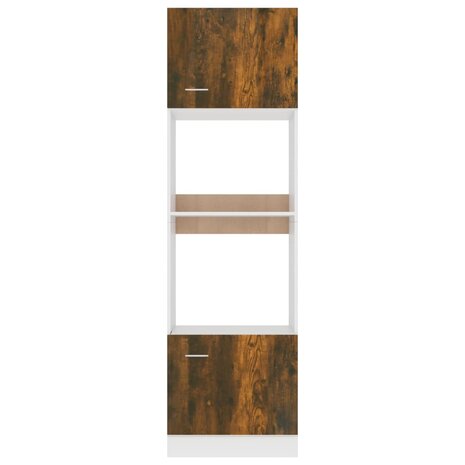 Magnetronkast Lyon 60x57x207 cm bewerkt hout gerookt eiken 5