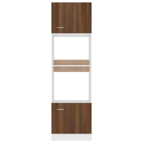 Magnetronkast Lyon 60x57x207 cm bewerkt hout bruin eikenkleur 5