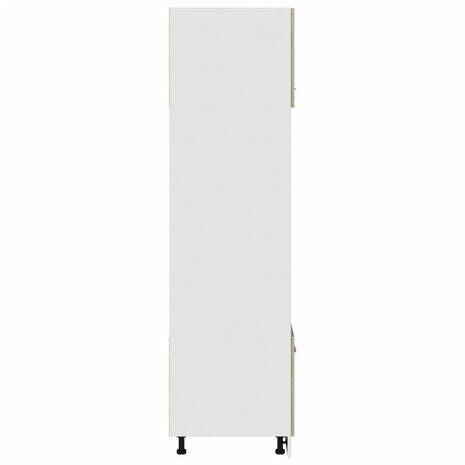 Magnetronkast Lyon 60x57x207 cm bewerkt hout sonoma eikenkleurig 6