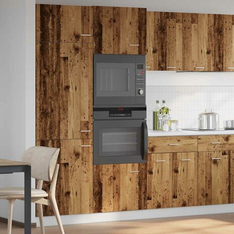 Magnetronkast Lyon 60x57x207 cm bewerkt hout oud houtkleurig 3