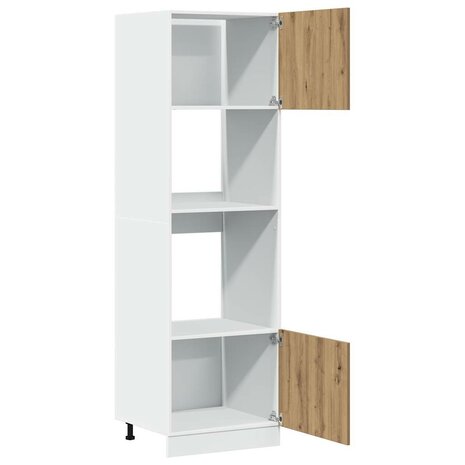 Magnetronkast Lyon 60x57x207 cm bewerkt hout ambachtelijk eiken 5