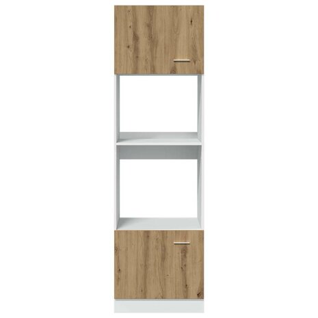 Magnetronkast Lyon 60x57x207 cm bewerkt hout ambachtelijk eiken 6