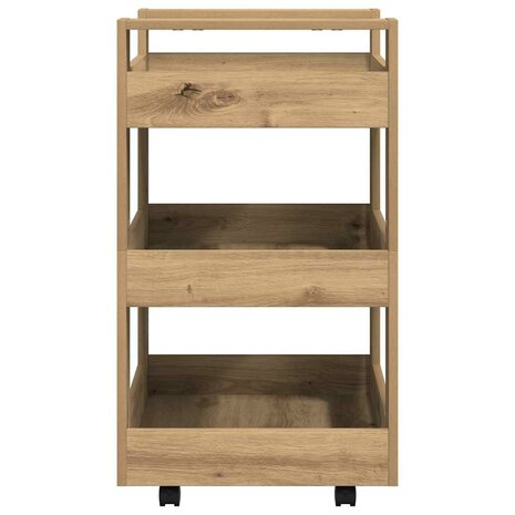 Keukentrolley Artisan Eiken 60 x 45 x 80 cm Bewerkt hout 6