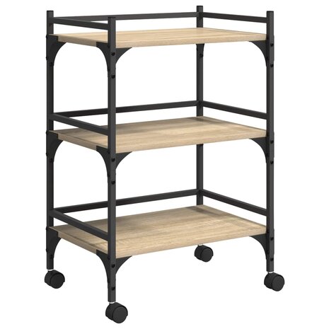 Keukentrolley Sonoma Eiken 50 x 35 x 75,5 cm Bewerkt hout 2