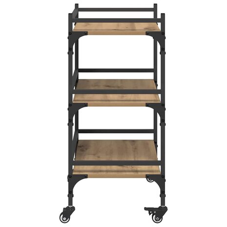 Keukentrolley Artisan Eiken 50 x 35 x 75.5 cm Bewerkt hout 7