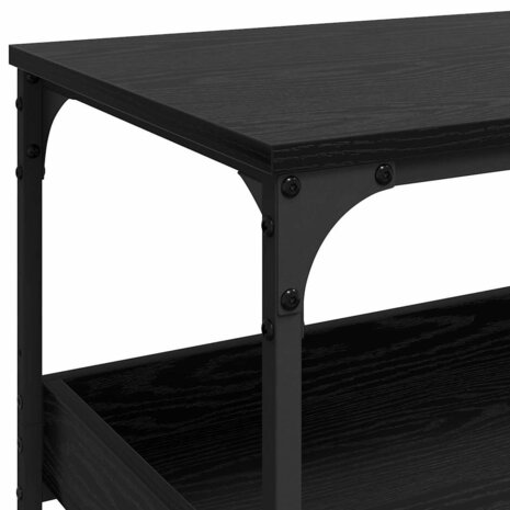 Keukentrolley Zwart Eiken 60 x 41 x 80.5 cm Bewerkt hout 9