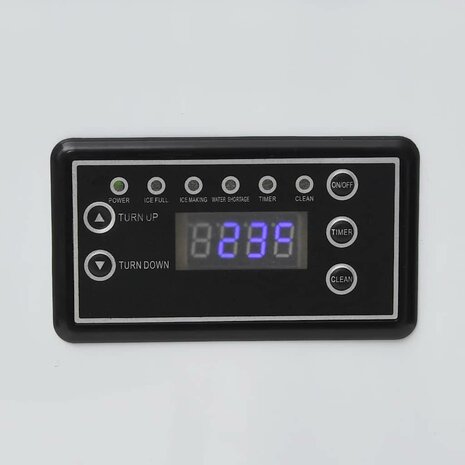 IJsblokjesmachine 45 kg/24 u zwart  8