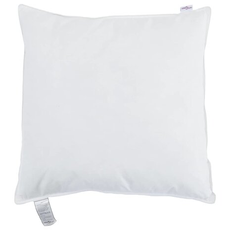 Hoofdkussen met kussen Wit 50 x 50 cm Veren 5