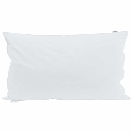 Hoofdkussen met kussen 2 pcs Wit 40 x 80 cm Veren 2