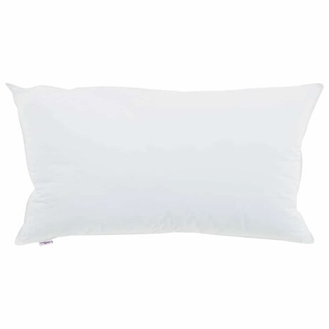 Hoofdkussen met kussen 2 pcs Wit 40 x 80 cm Katoen 2
