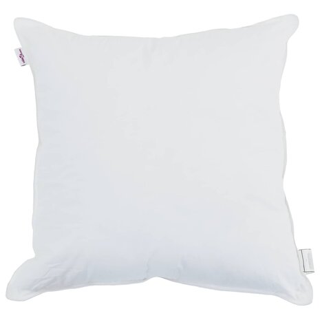 Hoofdkussen met kussen 2 pcs Wit 60 x 60 cm Katoen 2