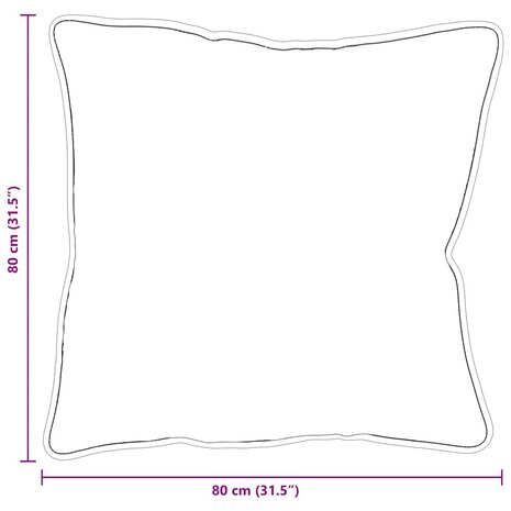 Hoofdkussen met kussen Wit 61 x 41 x 20 cm Polyester 9
