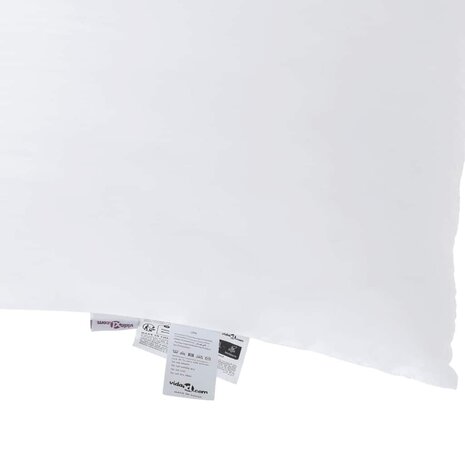 Hoofdkussen met kussen 2 pcs Wit 61 x 41 x 20 cm Polyester 9