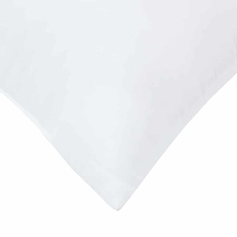 Hoofdkussen met kussen 2 pcs Wit 61 x 41 x 20 cm Polyester 8