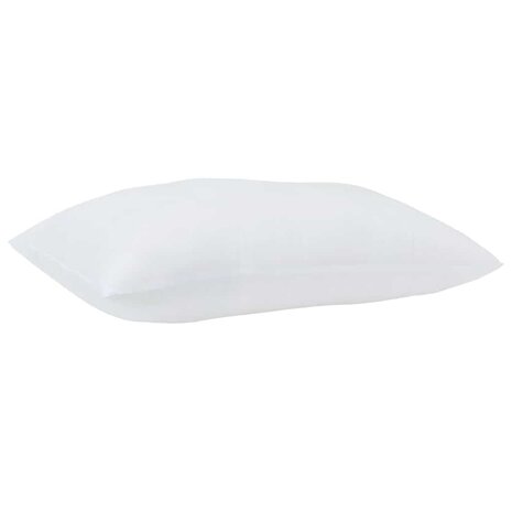Hoofdkussen met kussen 2 pcs Wit 61 x 41 x 20 cm Polyester 3