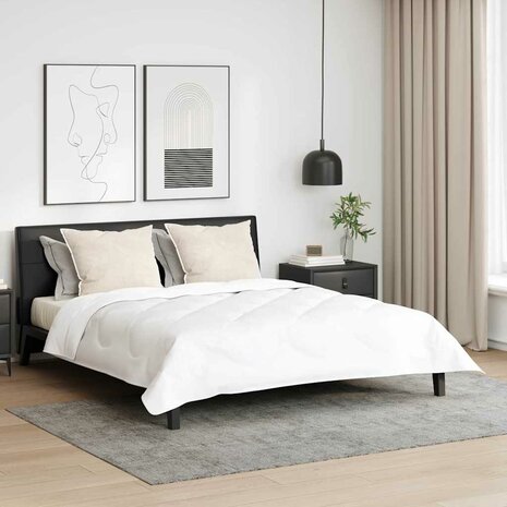 Hoofdkussen met kussen 2 pcs Wit 61 x 41 x 20 cm Polyester 1