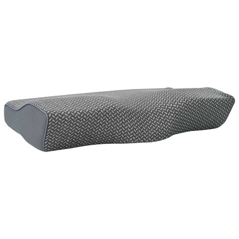 Hoofdkussen met kussen Grijs 60 x 34 x 11 cm Polyester 7