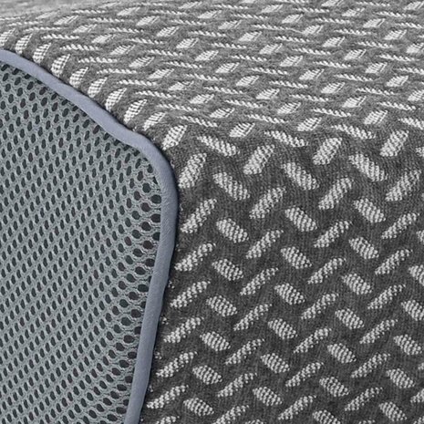 Hoofdkussen met kussen Grijs 60 x 34 x 11 cm Polyester 8