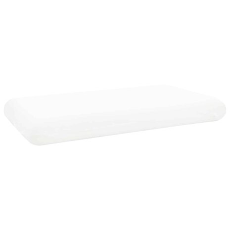 Slaapkussen Effen Wit 74 x 39 x 13 cm Traagschuim 3