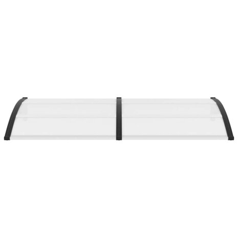 Deurluifel 200x75 cm PC zwart en transparant 4
