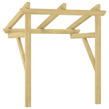 318569 Deurluifel 100x100x80 cm ge&iuml;mpregneerd grenenhout 5