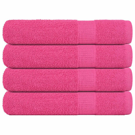 Saunahanddoeken FROGN 4 st 80x200 cm 360 g/m&sup2; roze 1