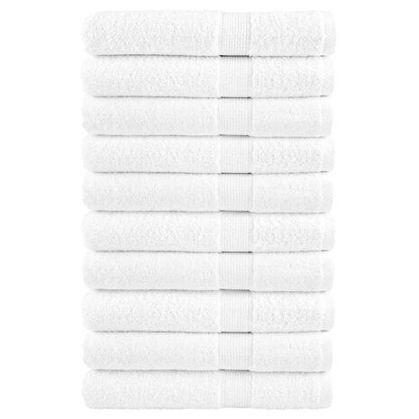 Saunadoeken SOLUND 10 st 600 g/m&sup2; 80x200 cm wit 1