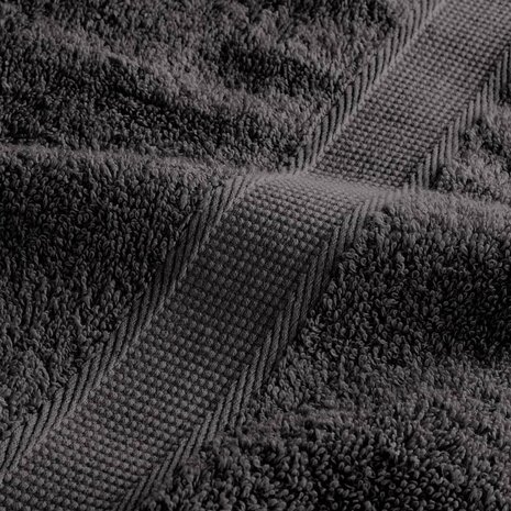 Saunadoeken SOLUND 2 st 600 g/m&sup2; 80x200 cm antracietkleur 7