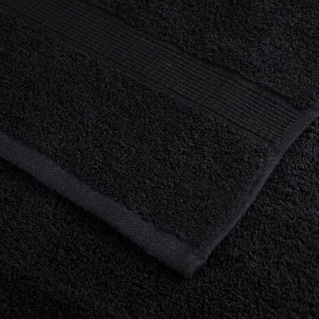 Gastendoek SOLUND 10 pcs Zwart 15 x 21 cm 550 gsm 5