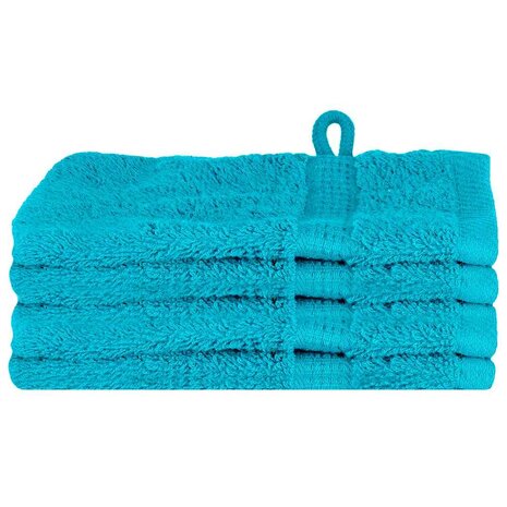 Gastendoek SOLUND 4 pcs Turquoise 15 x 21 cm 550 gsm 2